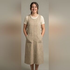DIrectives Olive Green Floral Long Dress – Size L